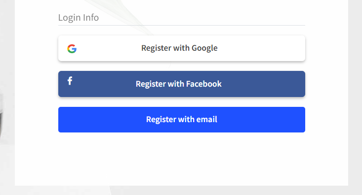 Facebook Login page